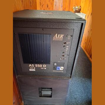 AER AS 550/D – Špičkový aktivní subwoofer 15"  2 ks 