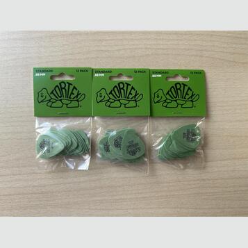 Dunlop Tortex Green 0,88 mm – 3× balení po 12 ks