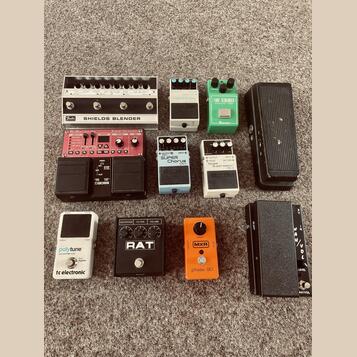 Pedals. Ibanez OD808, beatbuddy, boss ch1, fender blender