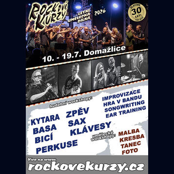 ROCKOVÉ KURZY a Letní umělecká dílna