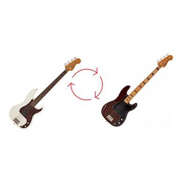 Vyměním Squire 60s CV P bass LFB OW za 70s CV P bass MN WAL
