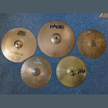 Random činely na zkoušení (Paiste, Sabian, Meinl)
