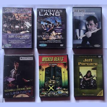Peart, Lang, Porcaro, Portnoy, Kollias, Hoglan: 20 drum DVDs