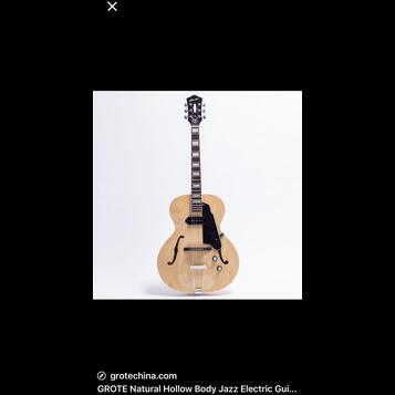Jazz archtop kytara Grote 