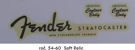 Vodov&yacute; obtisk (Decal) Fender Stratocaster Relic