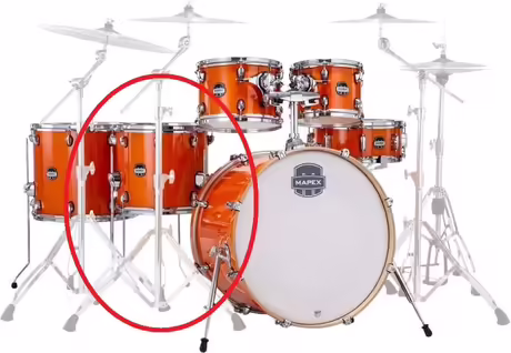 Floor Tom Mapex Mars Maple 14x12" Glossy Amber (javor) NOV&Yacute;
