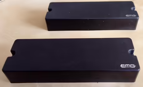Set sn&iacute;mačů EMG 45 hz na &scaron;estistrunnou basovou kytaru